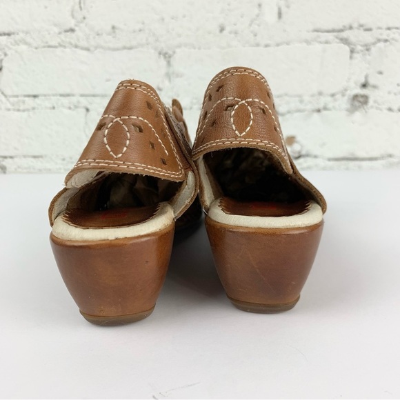 Pikolinos Romana Slingback Woven Weave Leather Slip On Loafer Heels 38 - Picture 7 of 14